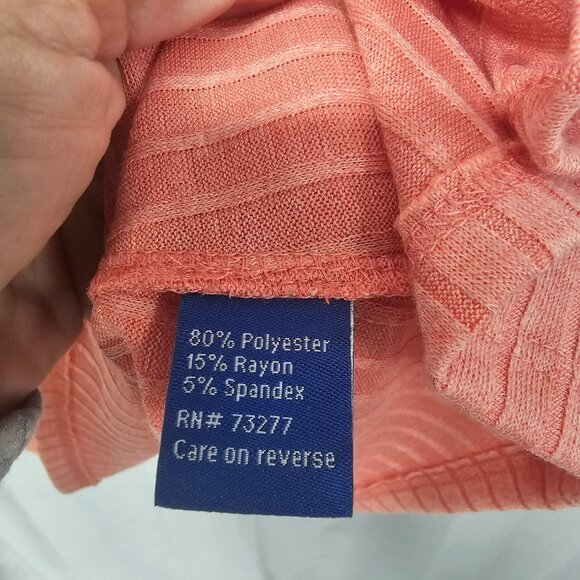 NWT Apt. 9 Melon Orange Knit Cardigan and Tank Set L - Picture 10 of 13